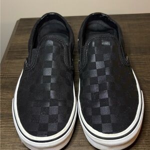 Vans Black Checkered Slip-On Sneakers